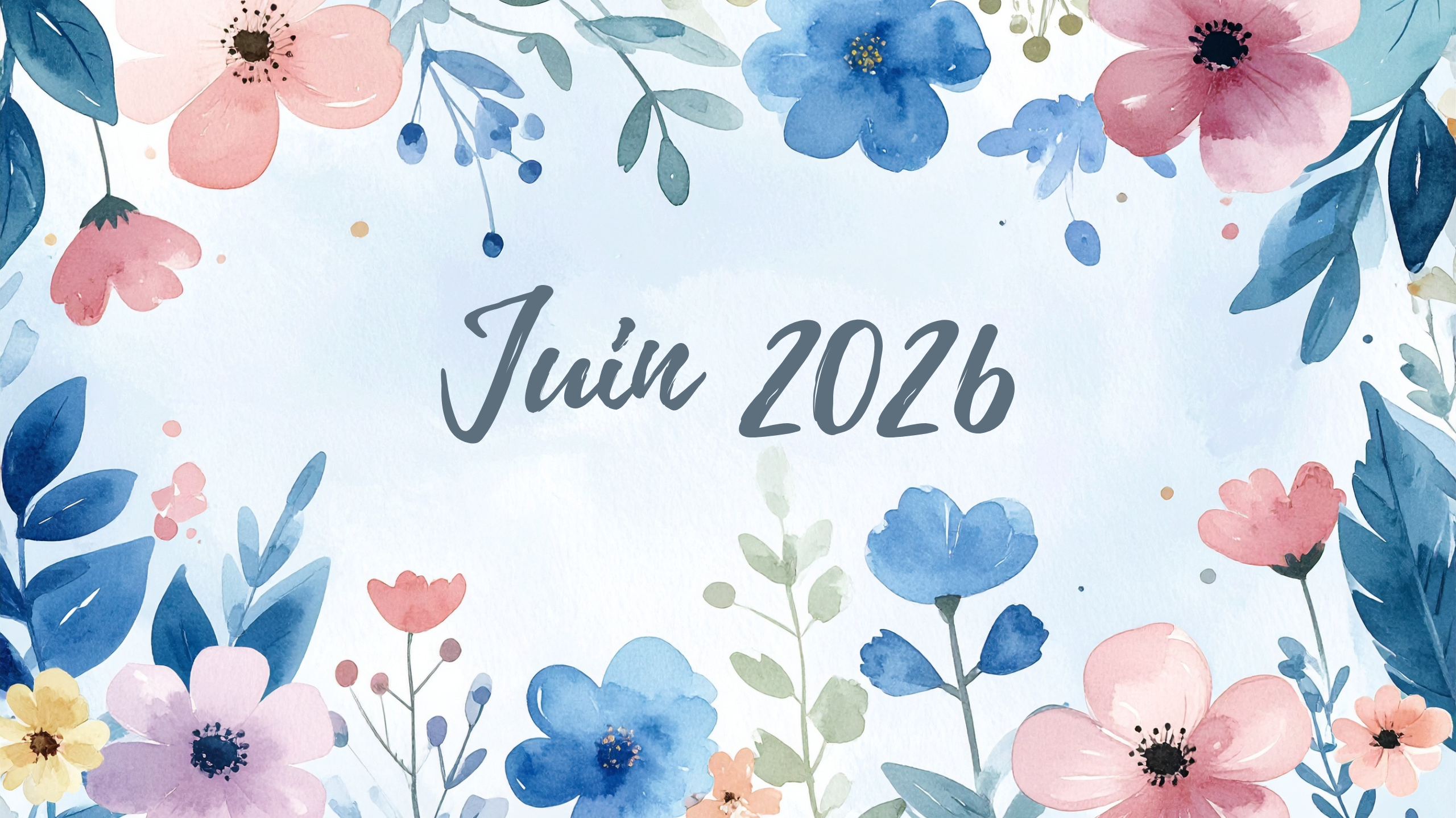 illustration florale aquarelle astrologie juin 2026